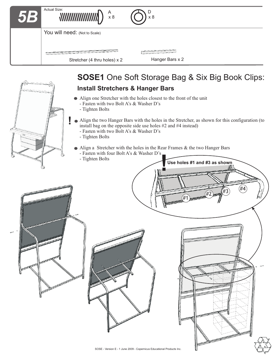 Sose1 one soft storage bag & six big book clips | Copernicus SOSE1 User Manual | Page 10 / 15