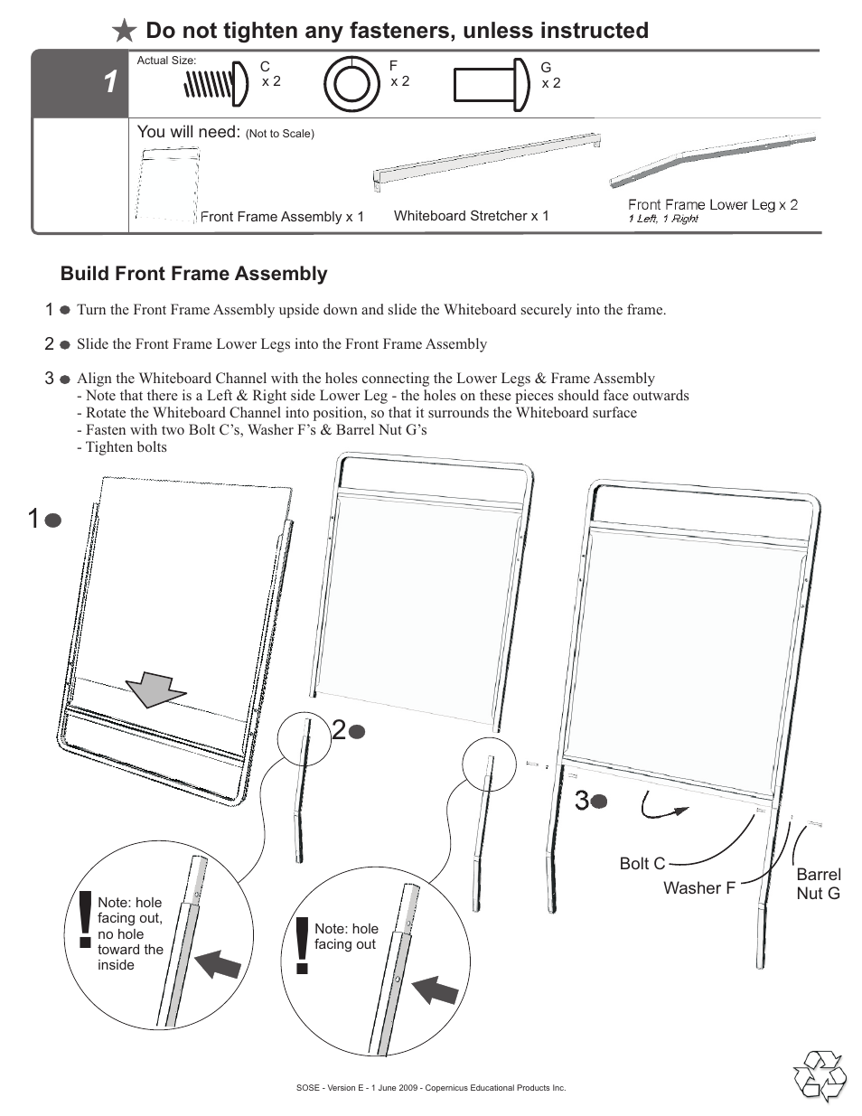 Step 1 | Copernicus SOSE1 User Manual | Page 4 / 15