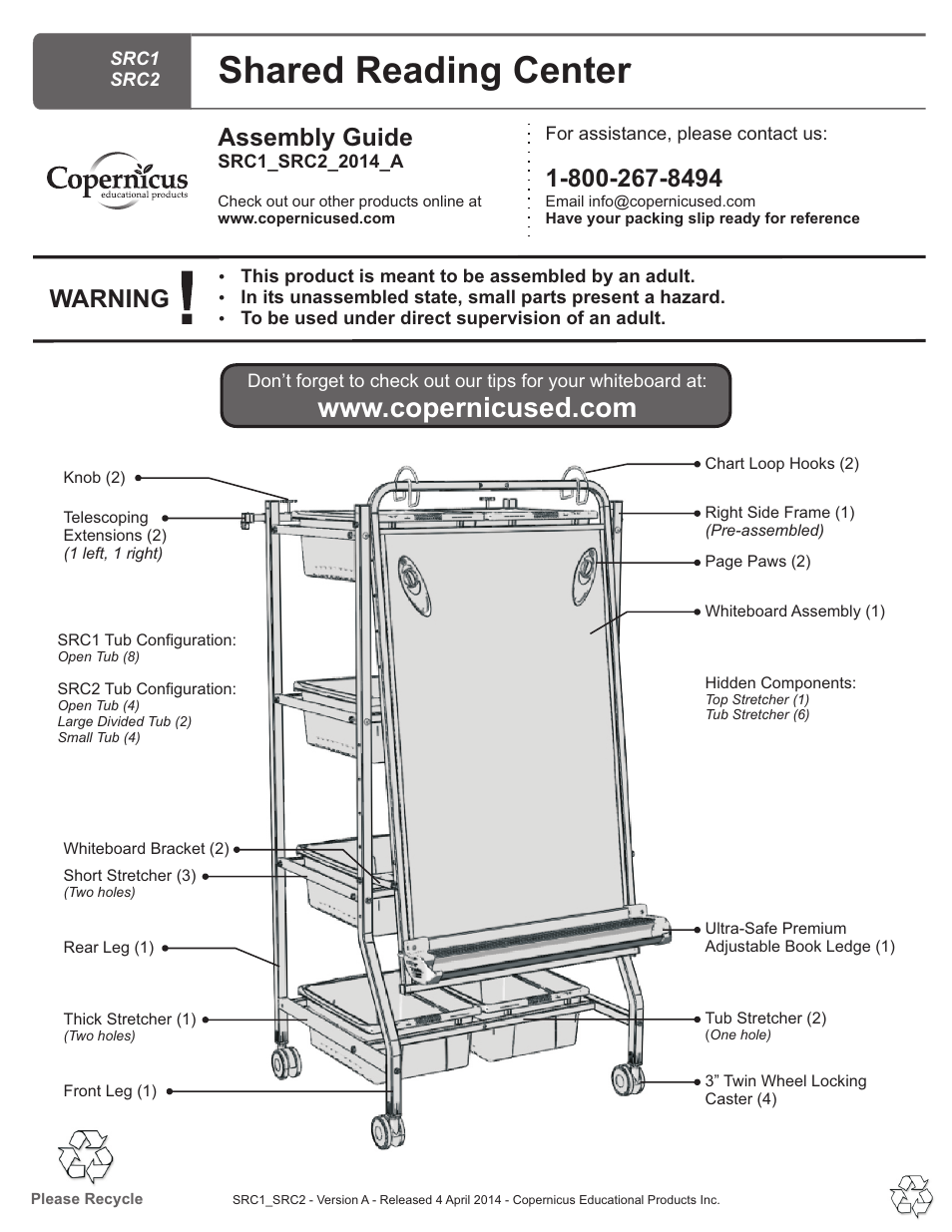 Copernicus SRC2 User Manual | 10 pages