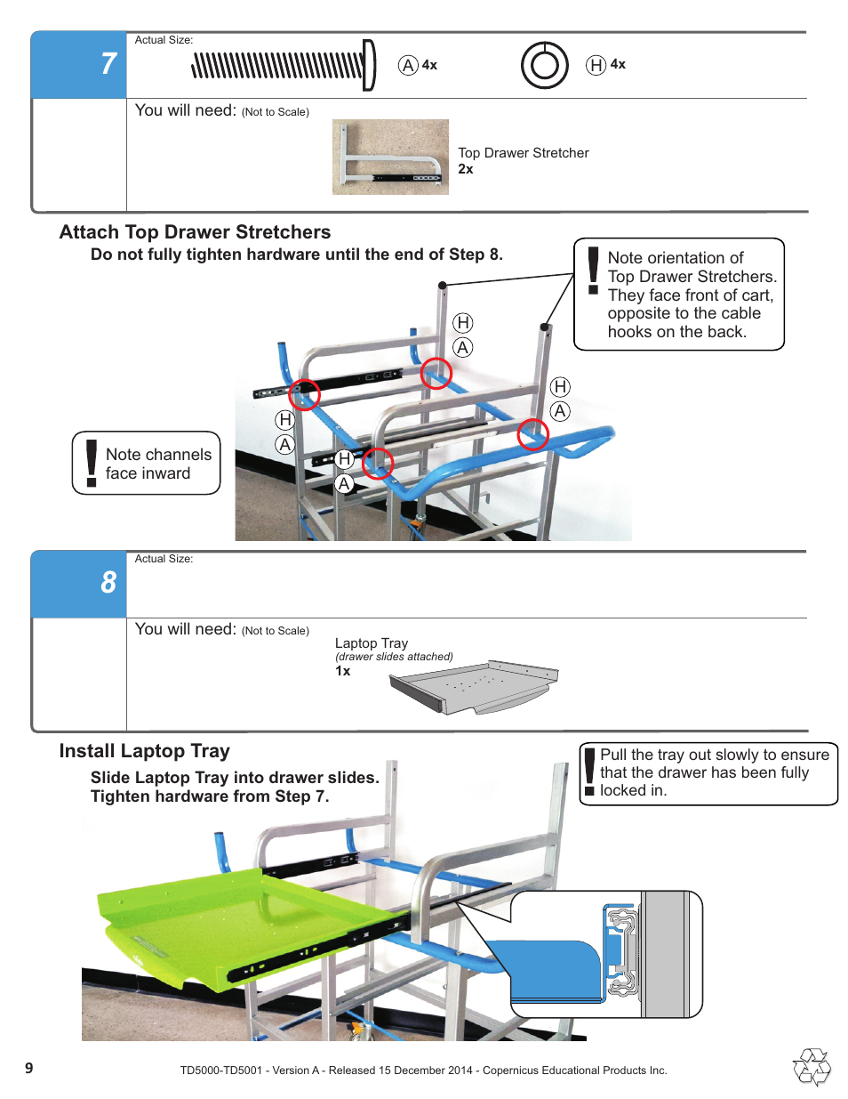 Step 7,8 | Copernicus TD5001 User Manual | Page 9 / 12