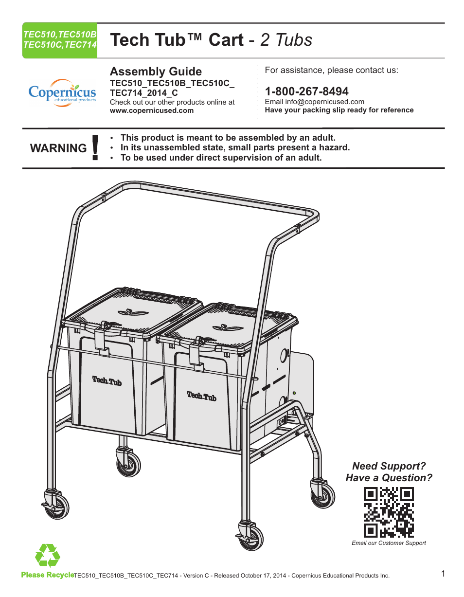 Copernicus TEC714 User Manual | 17 pages