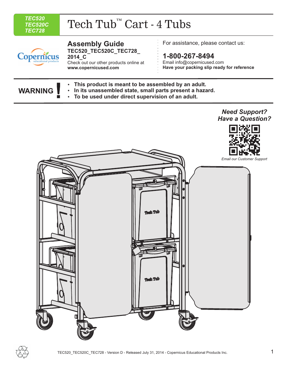 Copernicus TEC728 User Manual | 18 pages
