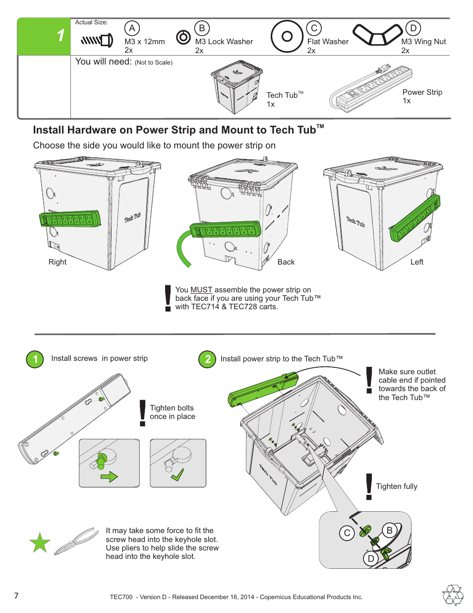Copernicus TEC700 User Manual | Page 7 / 12