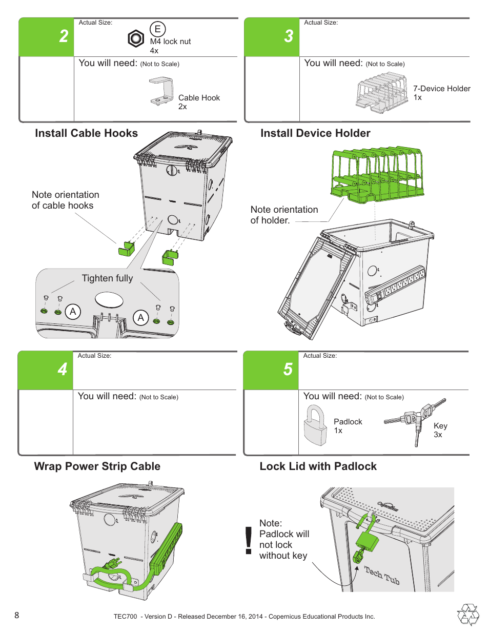 Copernicus TEC700 User Manual | Page 8 / 12