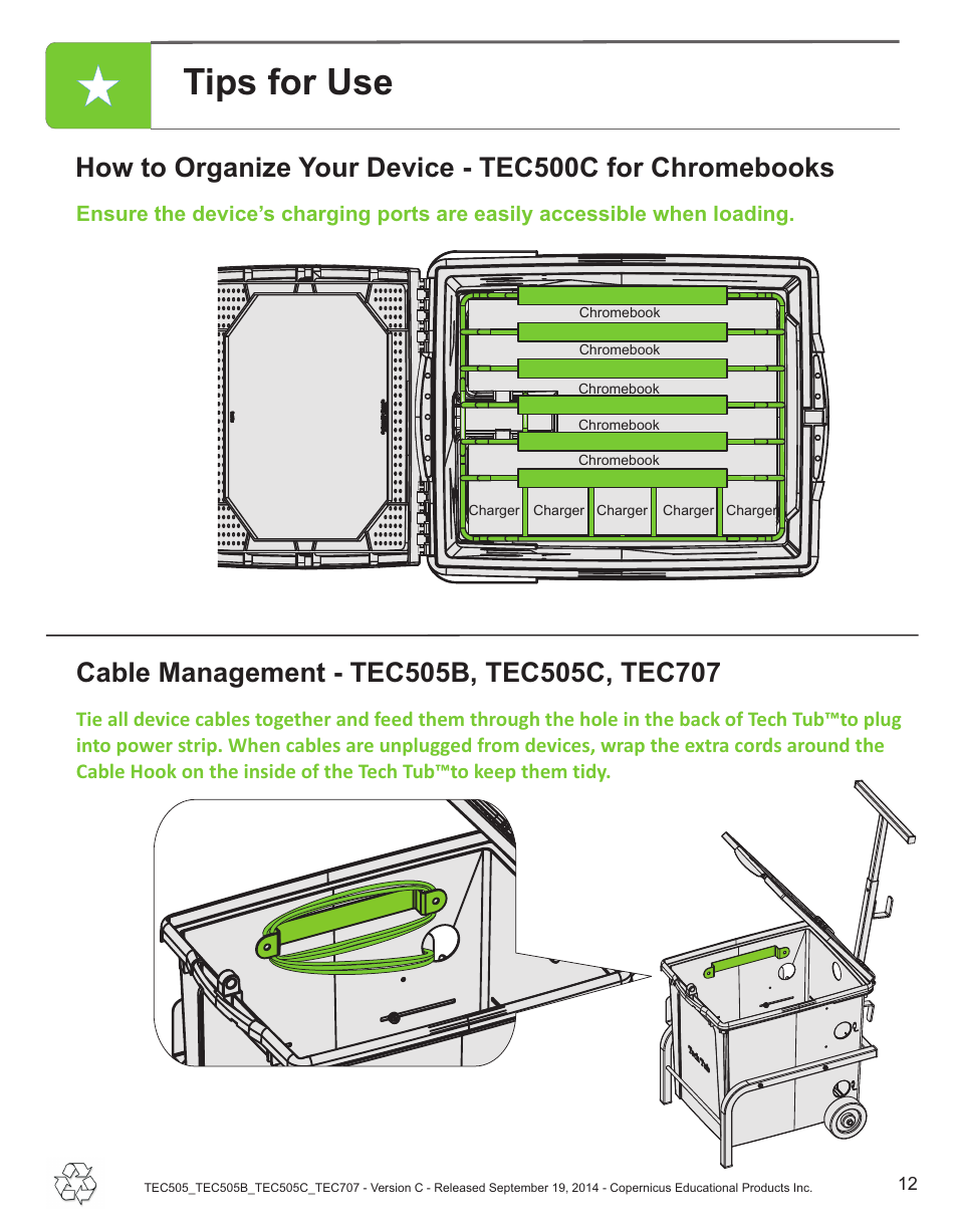Tips for use | Copernicus TEC707 User Manual | Page 12 / 14