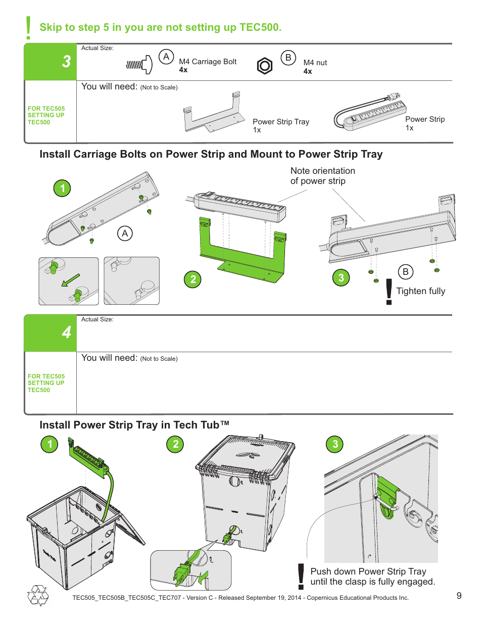 Copernicus TEC707 User Manual | Page 9 / 14