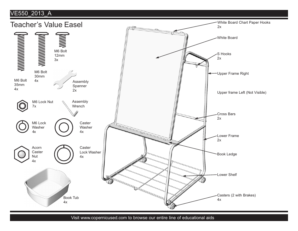 Copernicus VE550 User Manual | 2 pages