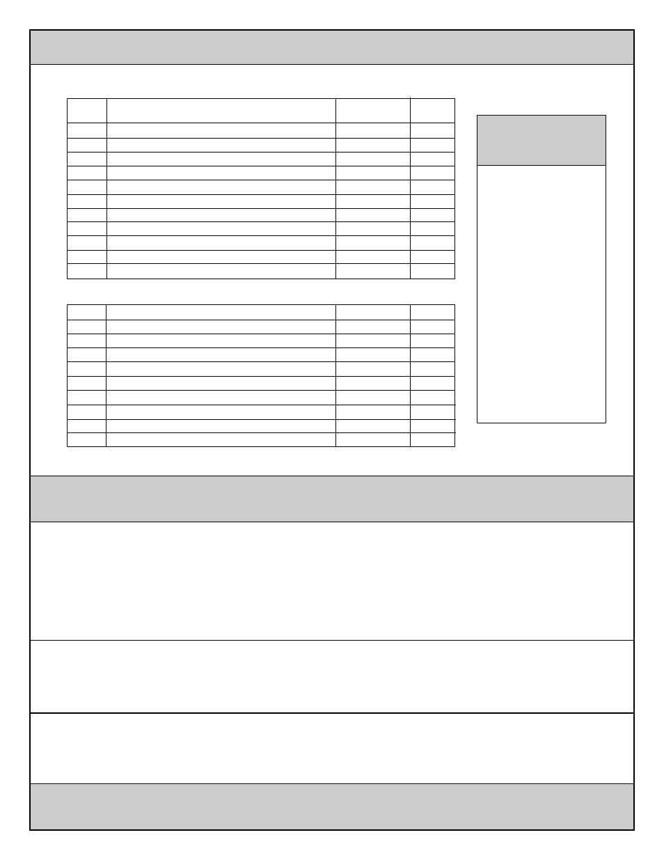 Parts list, Tools needed | Coral Industries 1000 Pivot Door - 713C User Manual | Page 2 / 8
