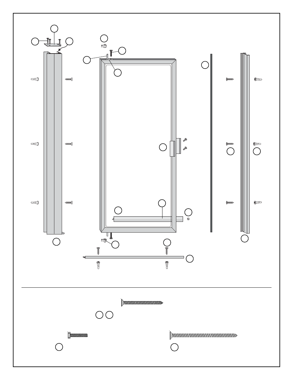 Be c, Ad q | Coral Industries 1000 Pivot Door - 713C User Manual | Page 3 / 8