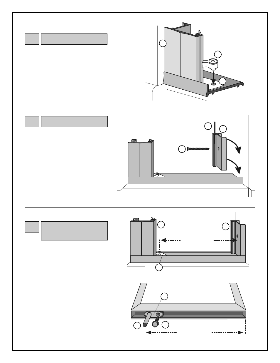 Bl g, Pivot bushing, Cb g | Strike jamb, Slide block, Pivot pin | Coral Industries 1000 Pivot Door - 713C User Manual | Page 5 / 8
