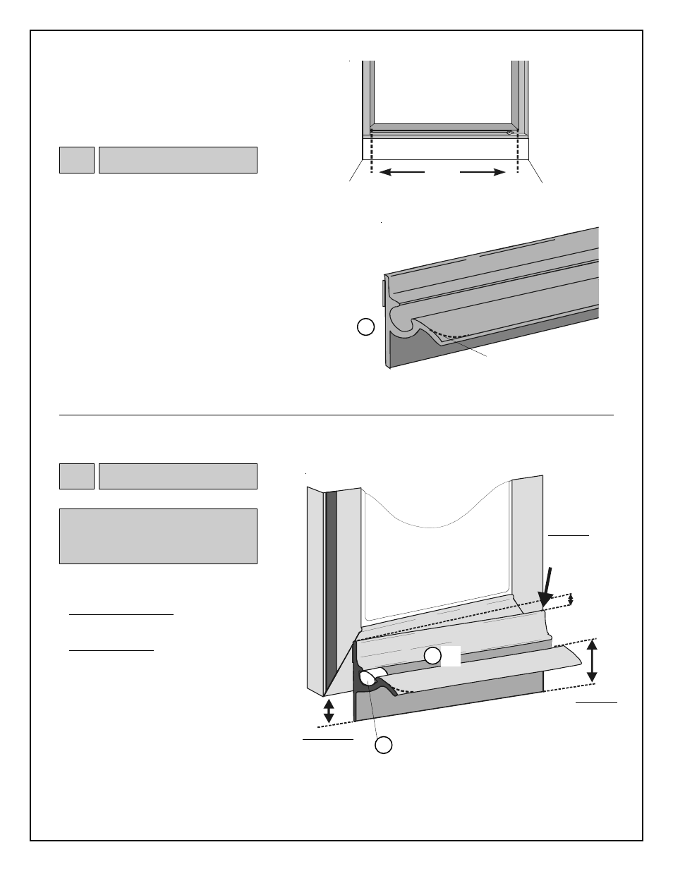 Drip rail | Coral Industries 1000 Pivot Door - 713C User Manual | Page 7 / 8