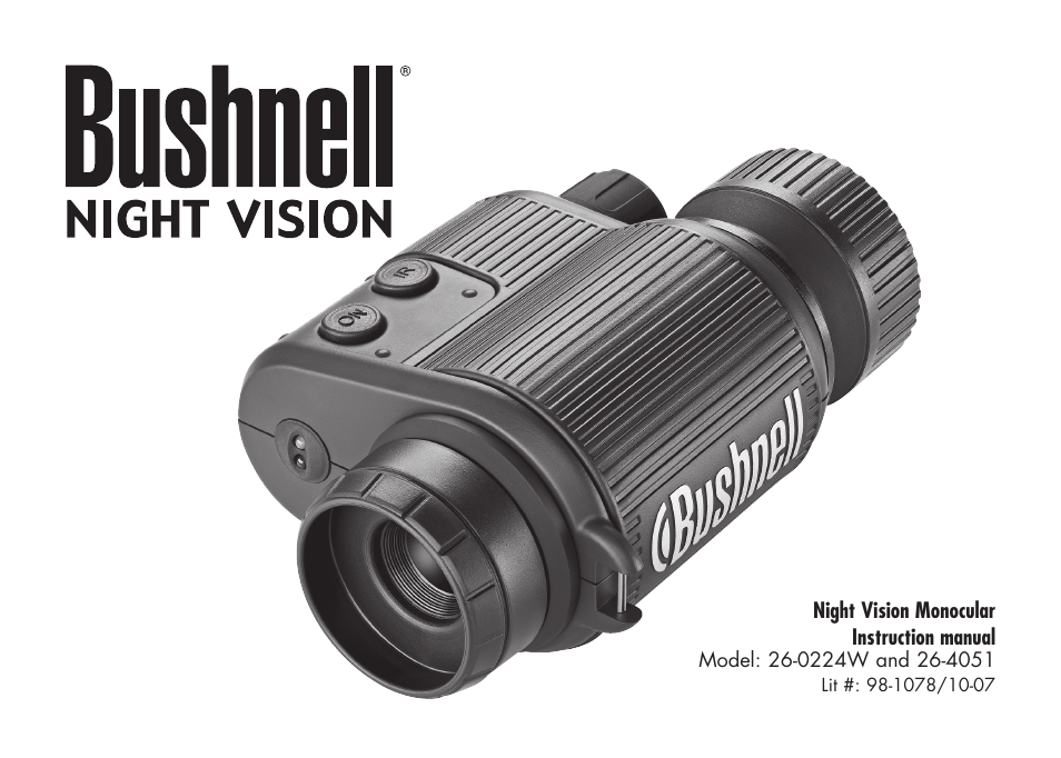 Bushnell 26-0224W User Manual | 48 pages