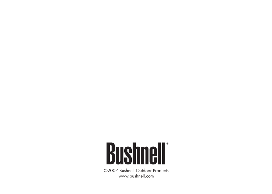 Bushnell 26-0224W User Manual | Page 48 / 48