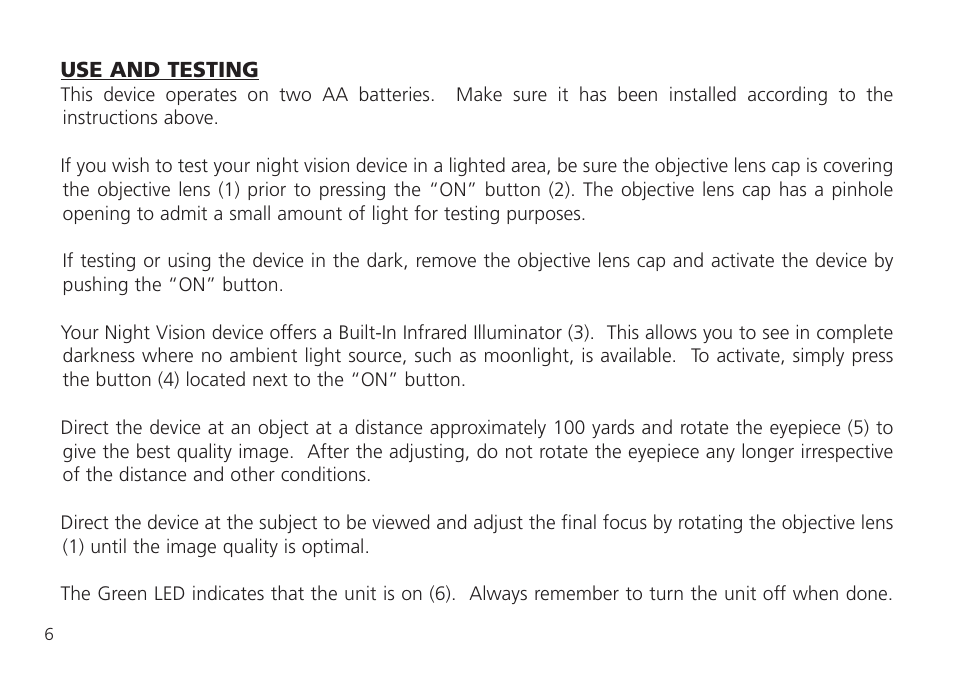 Bushnell 26-0224W User Manual | Page 6 / 48