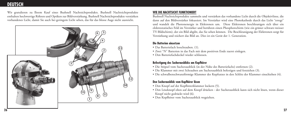 Deutsch | Bushnell 98-0662/09-05 User Manual | Page 15 / 27