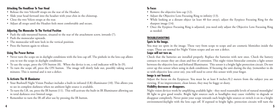 Bushnell 98-0662/09-05 User Manual | Page 4 / 27