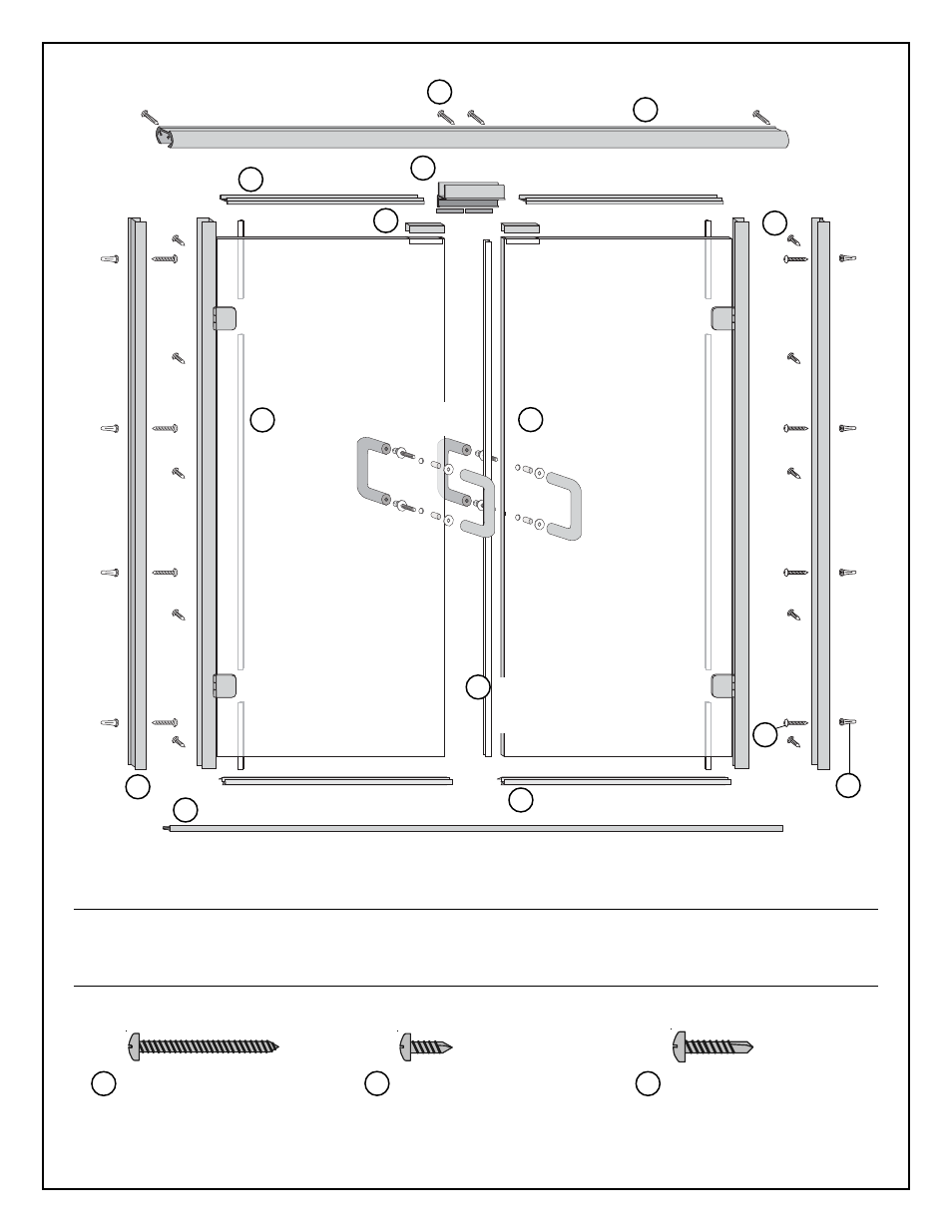 Ja k | Coral Industries Double Swing Door - Hyaline Series - 6X0  (Detailed Installation Instructions) User Manual | Page 3 / 8