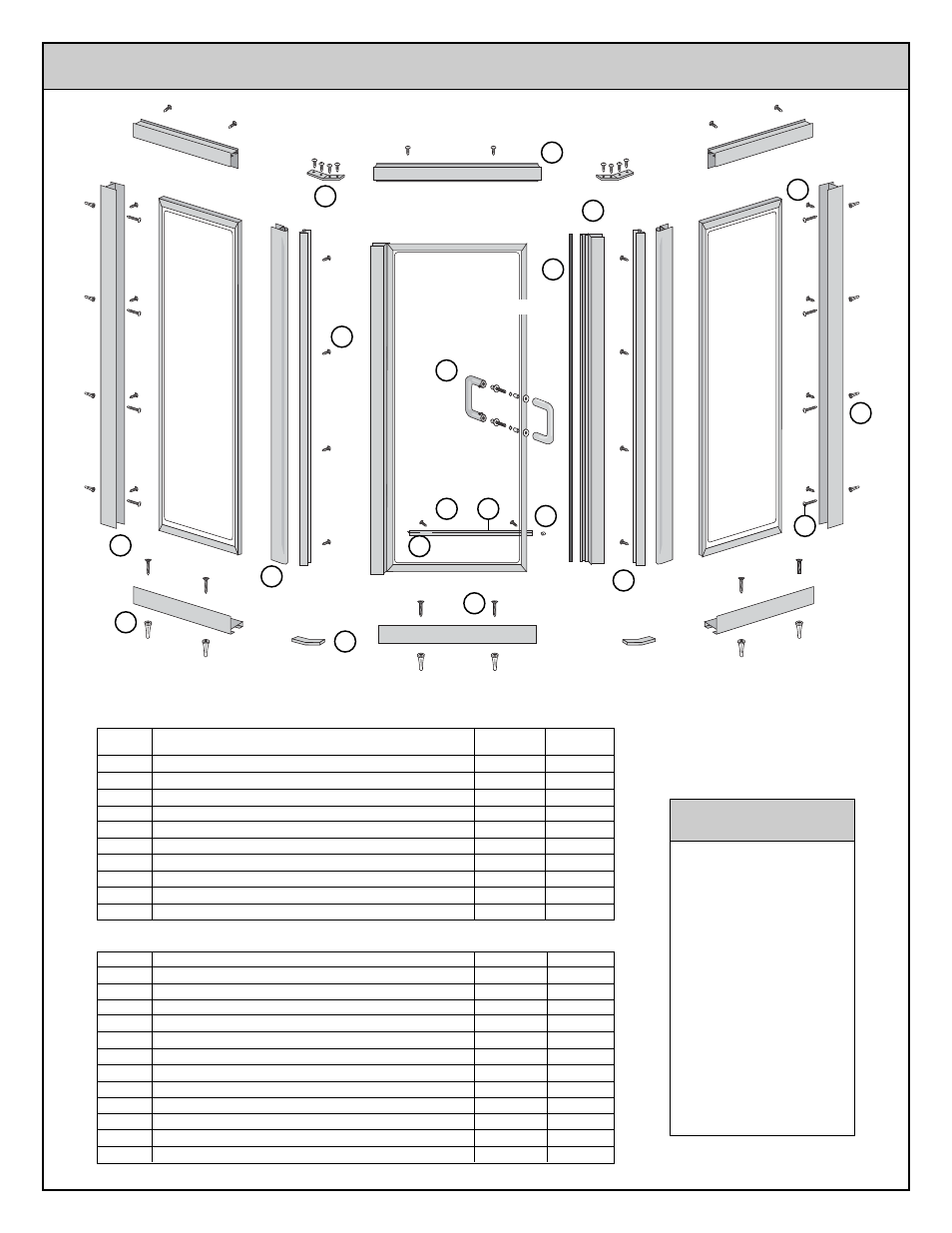 Coral Industries Provincial Prestige Neo-Angle Swing Door - 846J User Manual | 7 pages