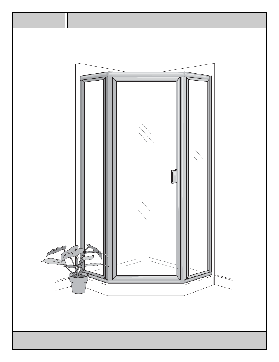 Coral Industries 6000 Neo-Angle Swing Door (Traditional) - 846 User Manual | 10 pages