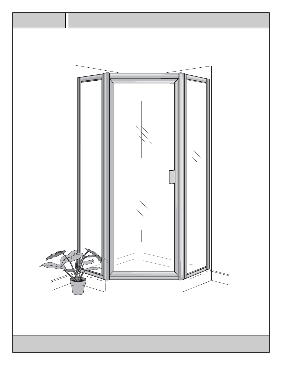 Coral Industries 6000 Neo-Angle Swing Door (EZ Up) - 84K User Manual | 8 pages