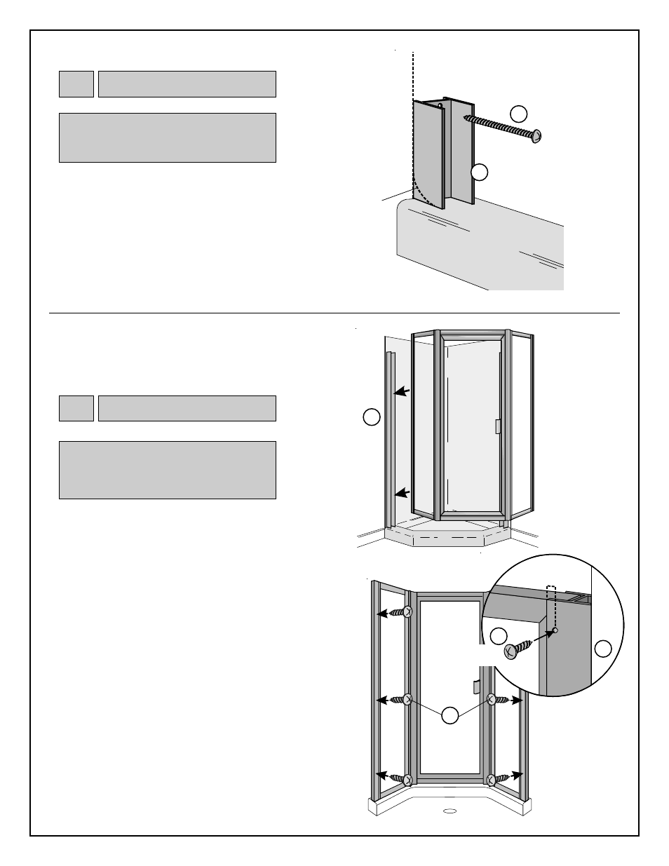 Jamb, Securing unit i | Coral Industries 6000 Neo-Angle Swing Door (EZ Up) - 84K User Manual | Page 6 / 8