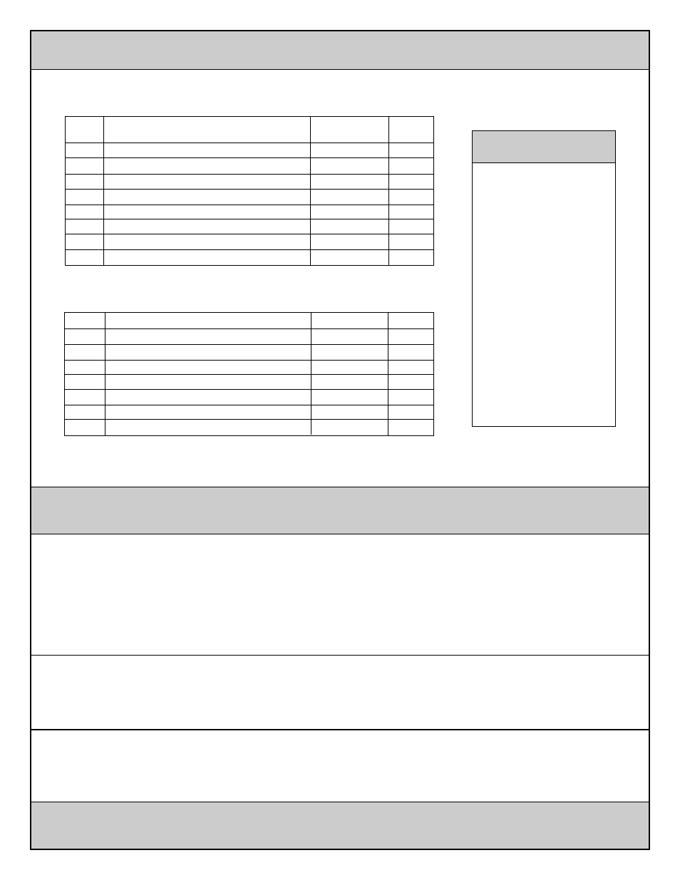 Parts list, Tools needed | Coral Industries 6000 Swing Door/DPNL - 563 User Manual | Page 2 / 8