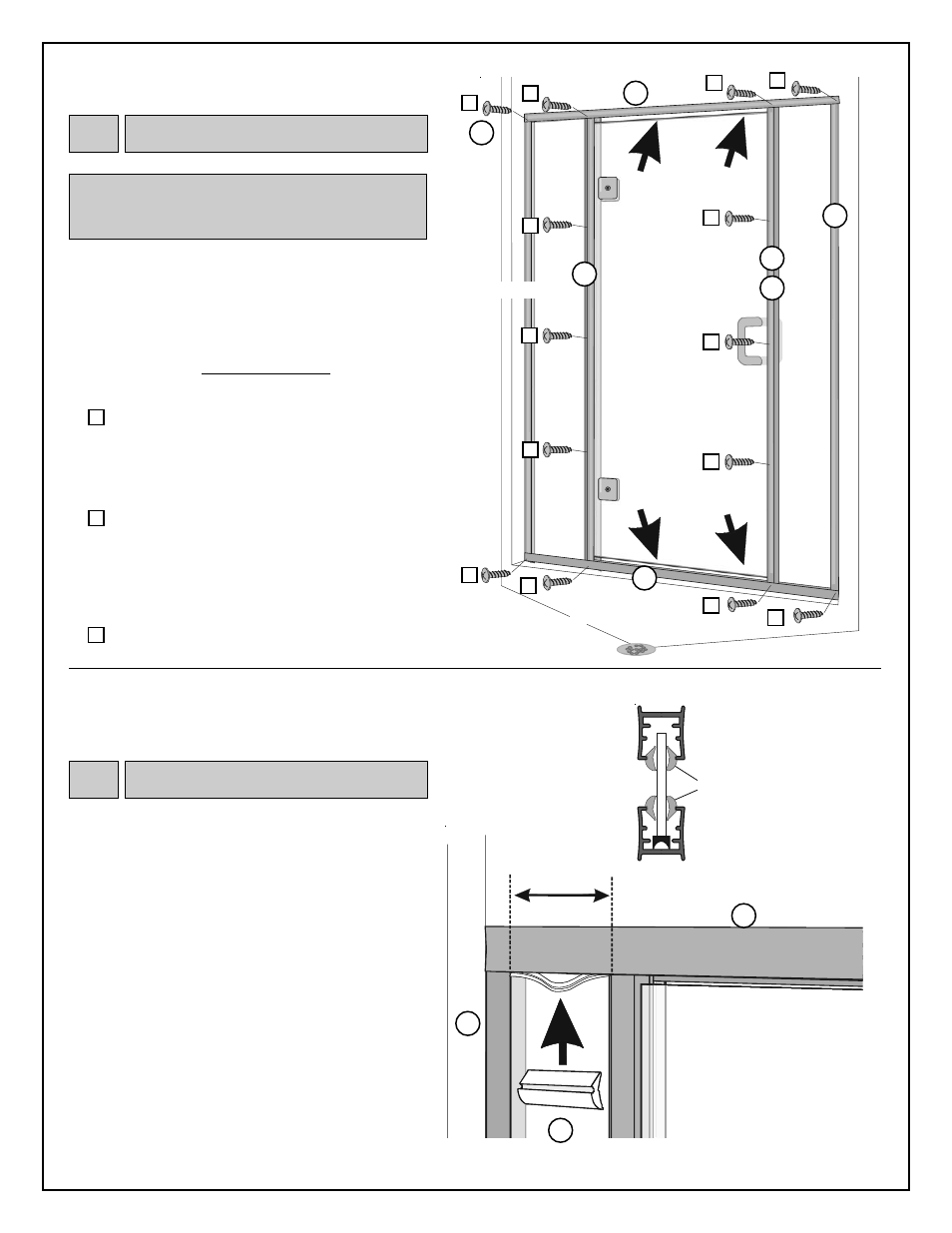 Horizontal glazing, Aligning / securing verticals, Ed a | Coral Industries Hyaline Swing Door/DPNL (1/4 Frameless) - 6T0 User Manual | Page 6 / 8