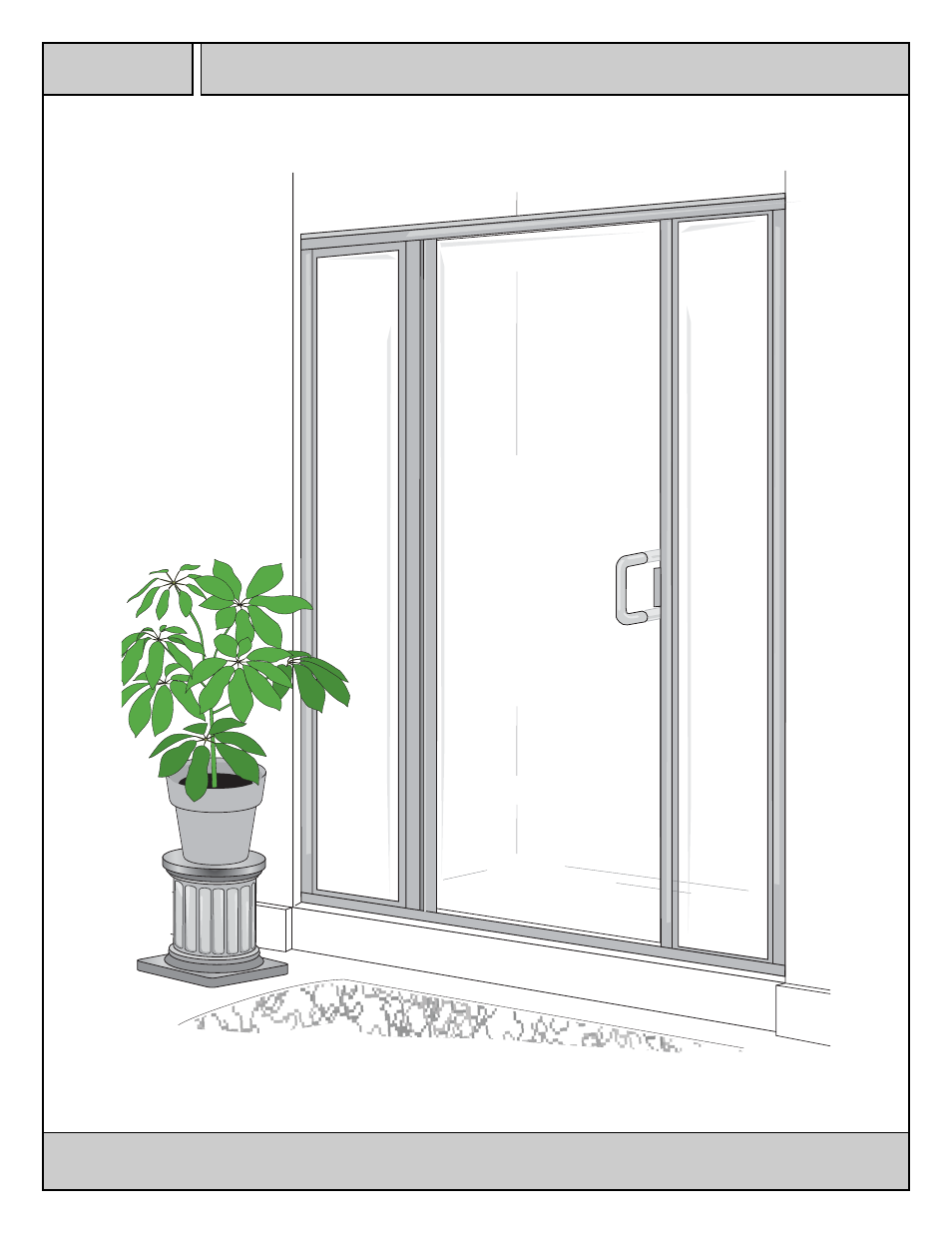 Coral Industries Regal Swing Door/DPNL (1/4 Frameless) - 5FJ User Manual | 8 pages