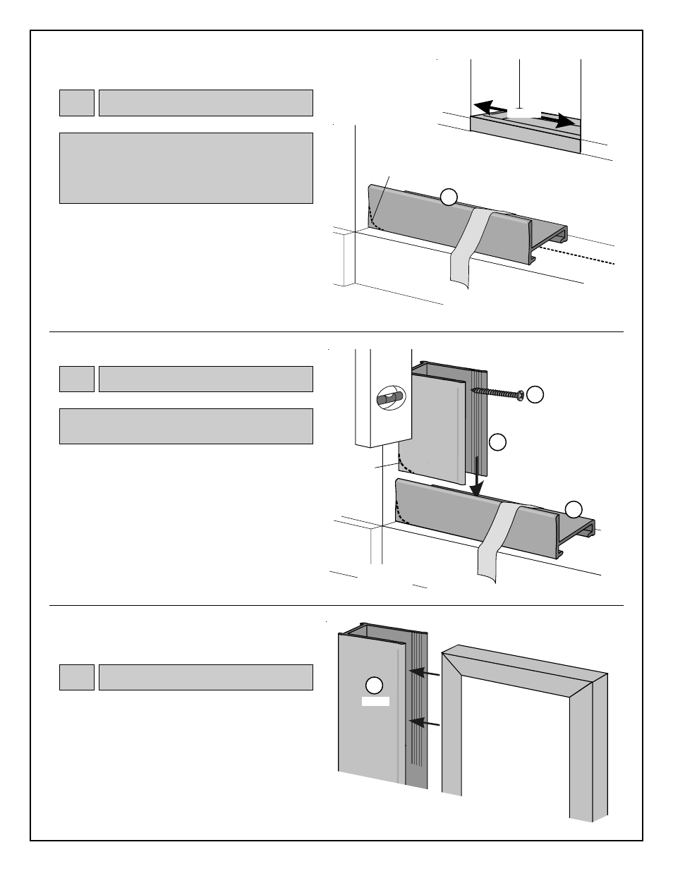 Sill, Jambs, Side panels | Coral Industries Regal Swing Door/DPNL (1/4 Frameless) - 5FJ User Manual | Page 4 / 8