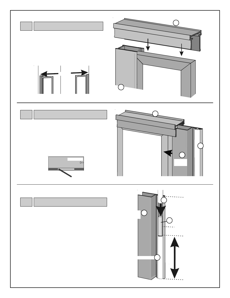 Header, Magnetic catch kit, Magnetic door stop | Coral Industries Regal Swing Door/DPNL (1/4 Frameless) - 5FJ User Manual | Page 5 / 8