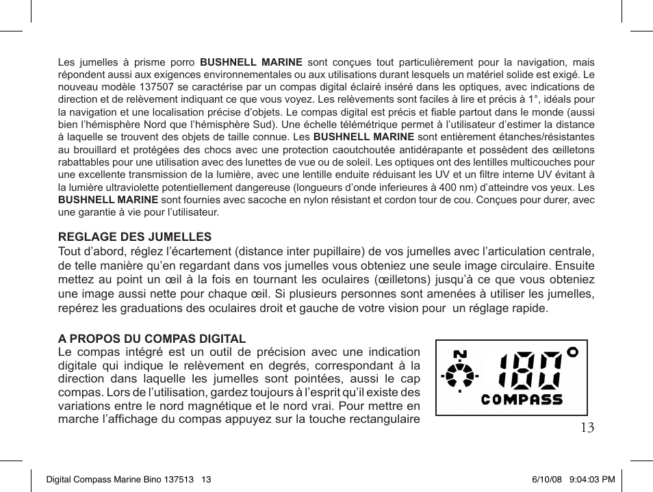 Bushnell 13-7507 User Manual | Page 13 / 64