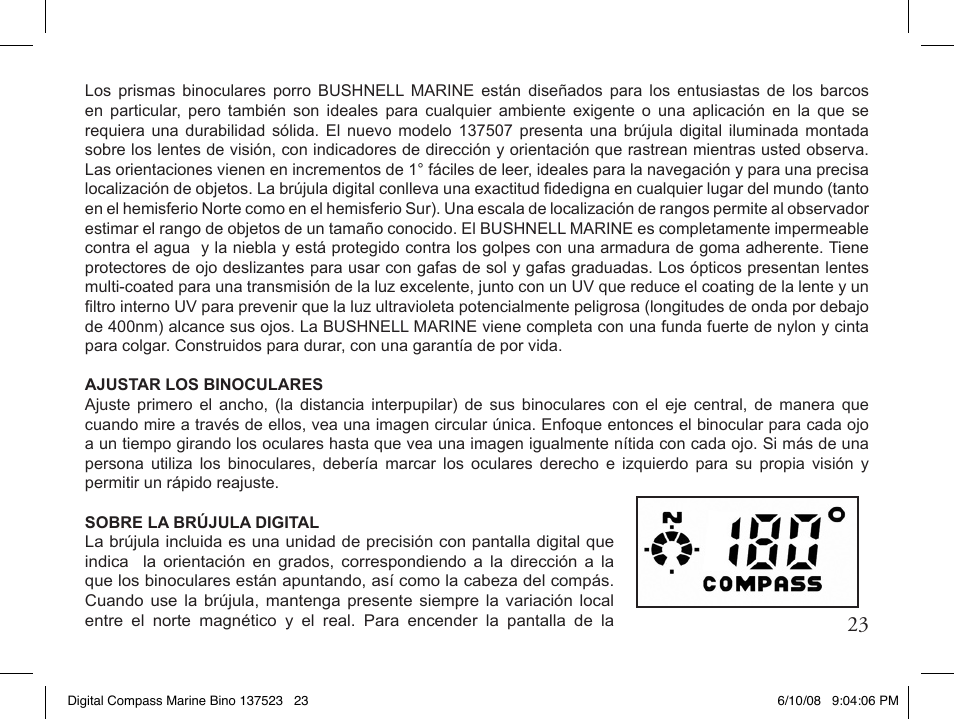 Bushnell 13-7507 User Manual | Page 23 / 64