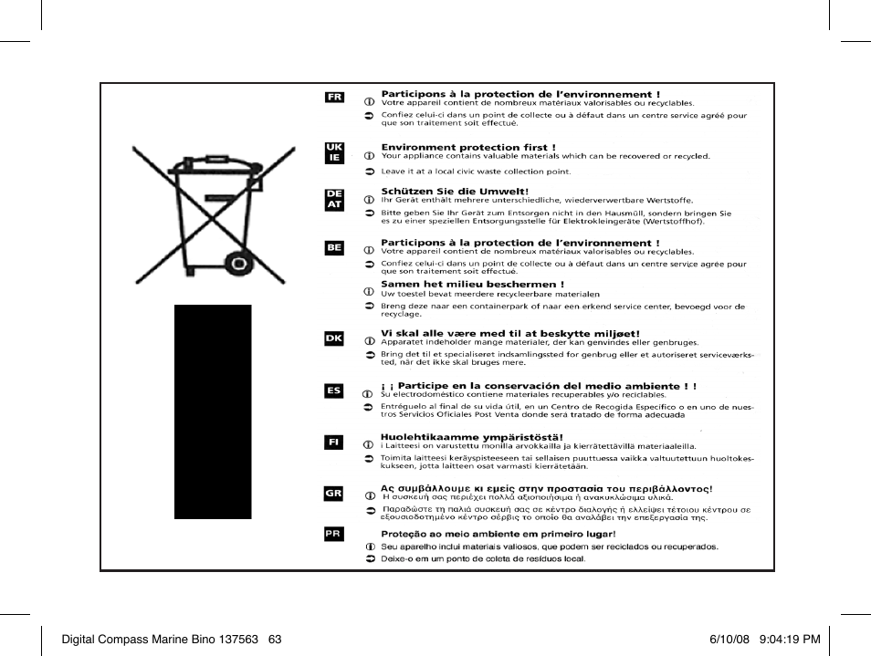 Bushnell 13-7507 User Manual | Page 63 / 64