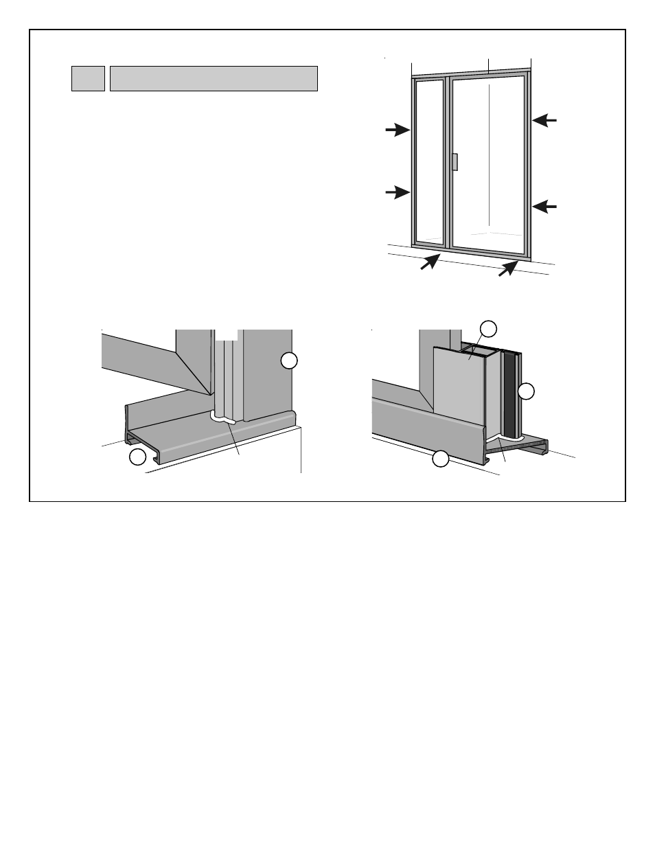 Caulking | Coral Industries 6000 Swing Door/ILP - 063 User Manual | Page 8 / 8