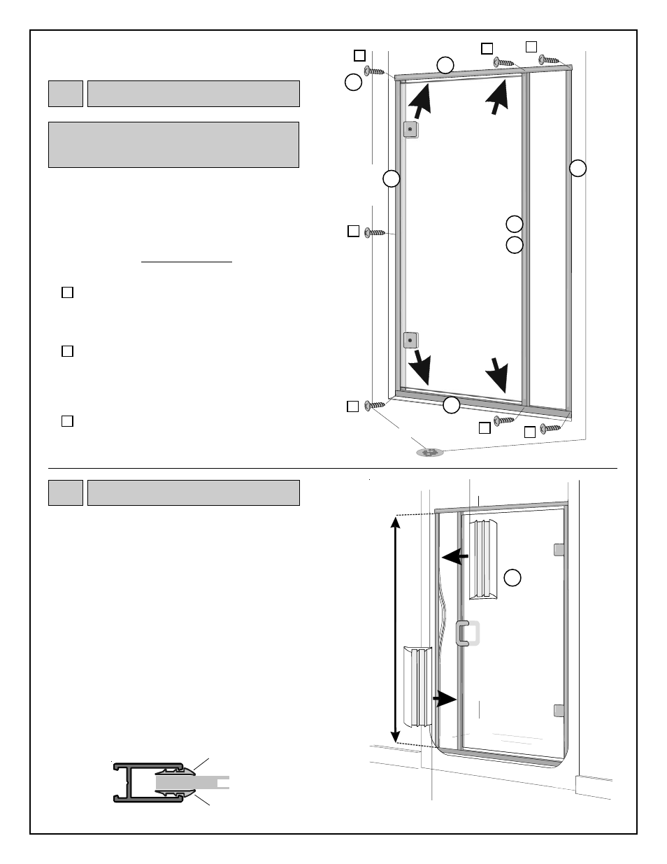 Vertical glazing, Aligning / securing verticals, Ed a | Coral Industries Hyaline Swing Door/ILP (1/4 Frameless) - 6N0 User Manual | Page 6 / 8