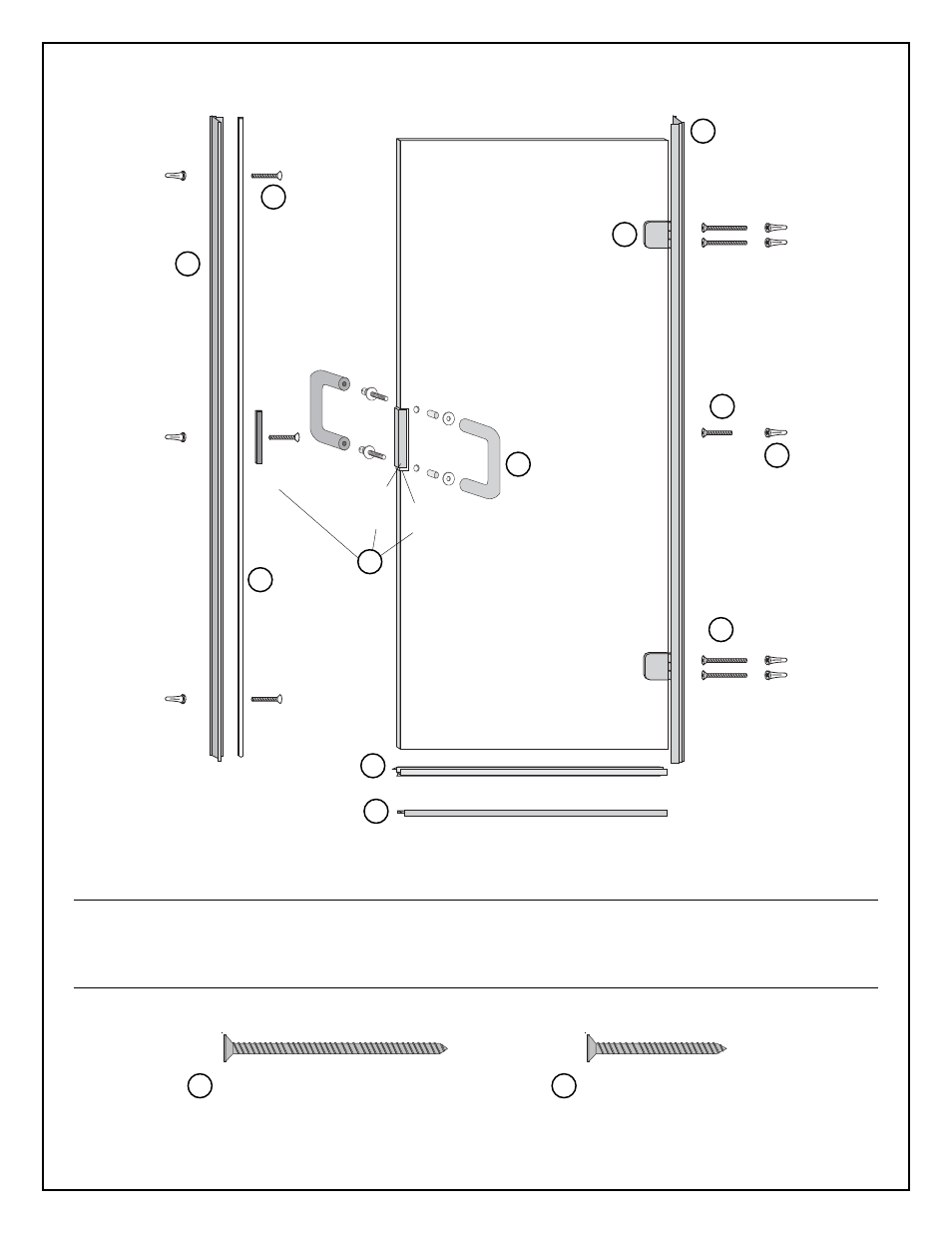 Coral Industries Hyaline Swing Door (Low Profile), (1/4 Frameless) - 4HJ User Manual | Page 3 / 8