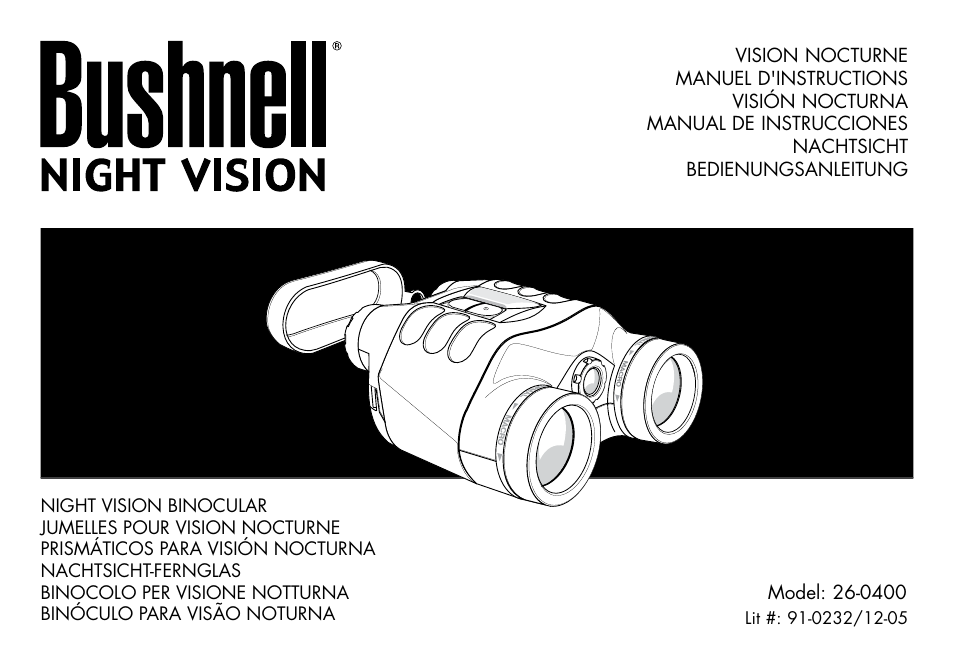 Bushnell 26-0400 User Manual | 27 pages