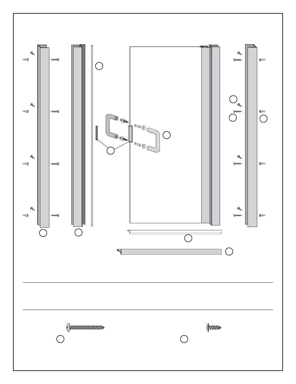 Coral Industries Regal Swing Door (1/4 Frameless) - 4FJ User Manual | Page 3 / 6