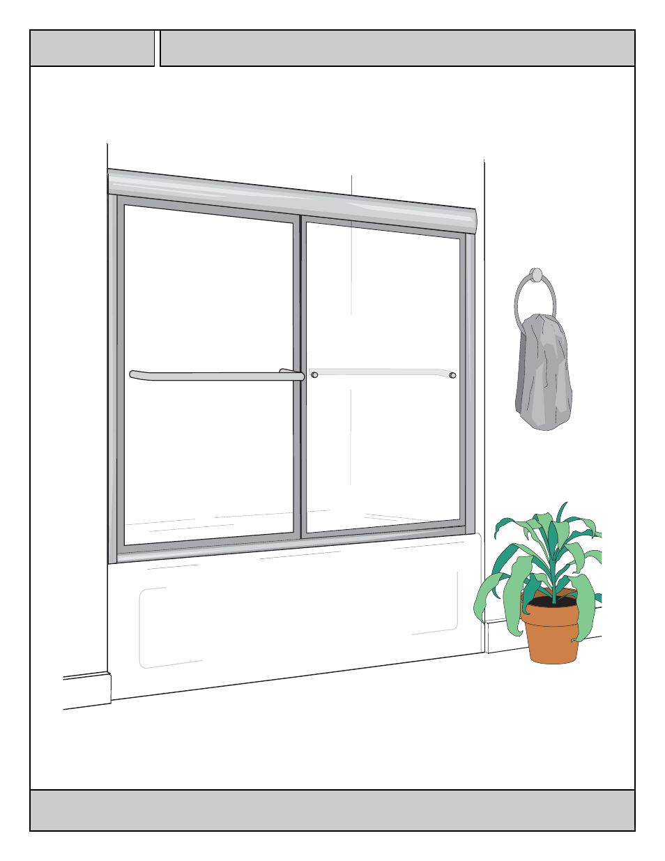 Coral Industries Provincial Prestige Bypass with Towel Bars and SSL Sill - 2PG6 User Manual | 6 pages