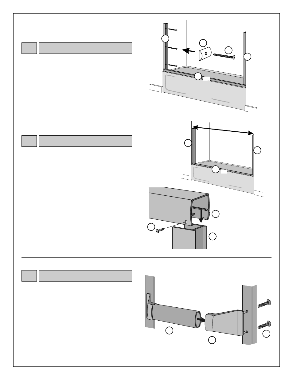Bc b b, Jamb, Bumper | Header, Towel bar | Coral Industries Provincial Classic Bypass with SSL Sill - 2CC6 User Manual | Page 3 / 4