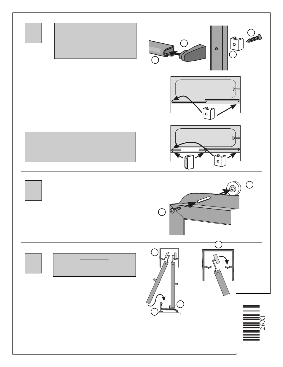 26x 1 | Coral Industries 6000 Bypass with ATB Towel Bar - 26X1-G User Manual | Page 4 / 4