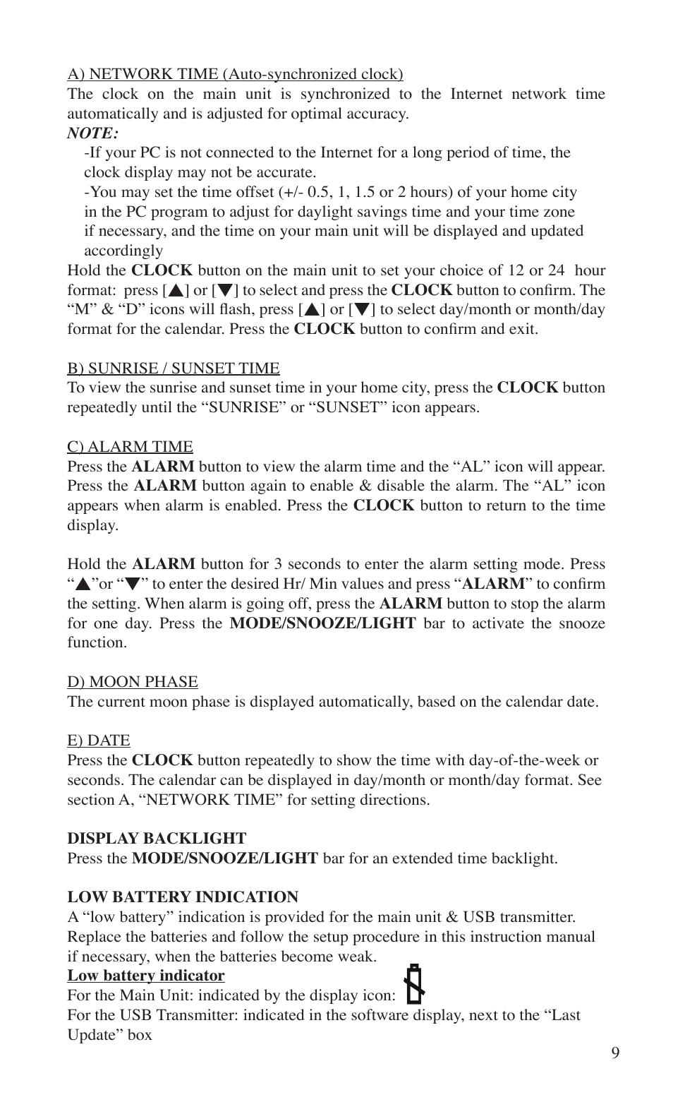 Bushnell WEATHERFXI 960040 User Manual | Page 9 / 16