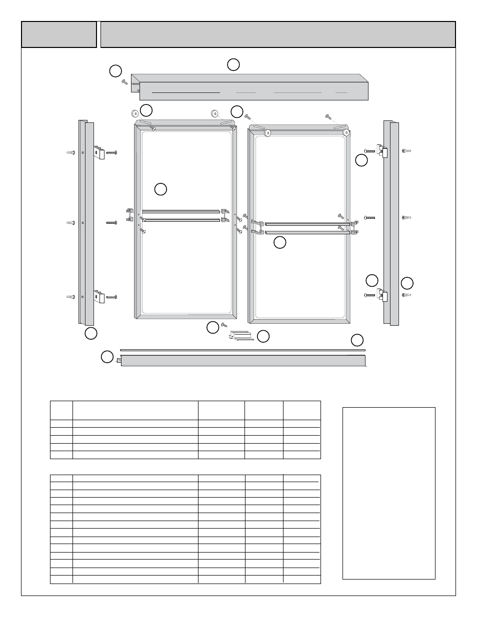 Coral Industries 6000 Bypass with DTB Towel Bar - 2621-G User Manual | 4 pages