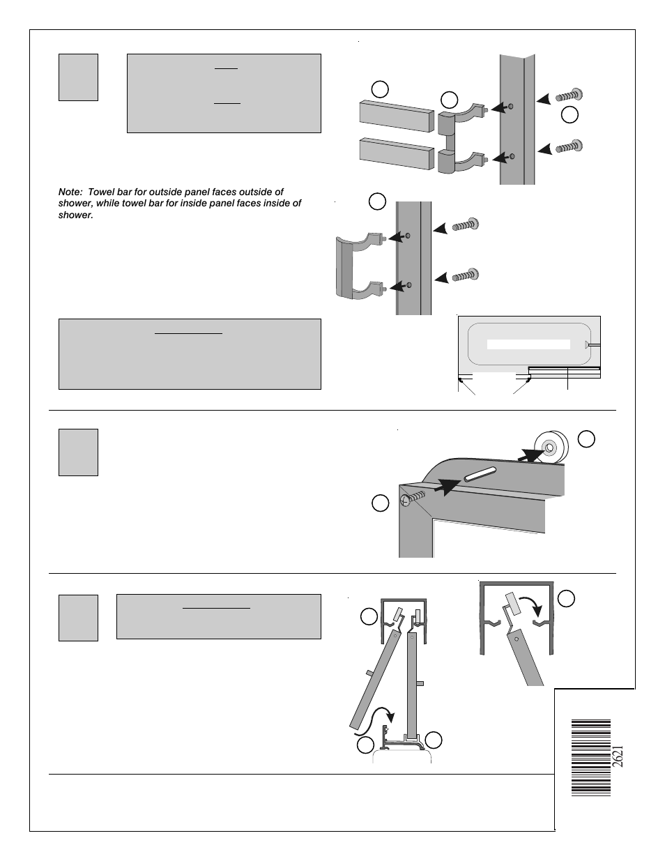 Coral Industries 6000 Bypass with DTB Towel Bar - 2621-G User Manual | Page 4 / 4