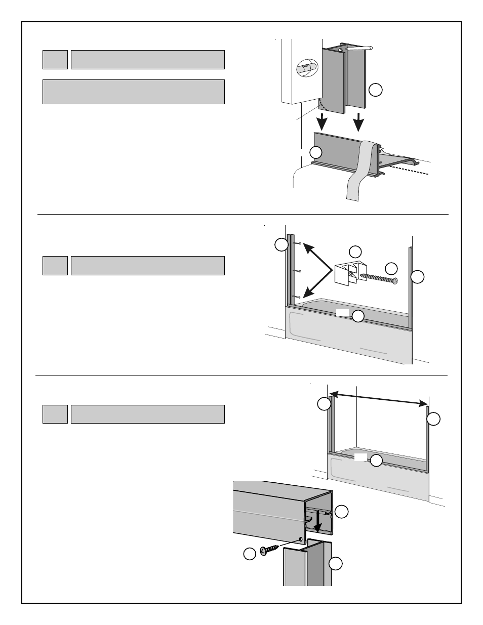 Bc a, Jambs, Bumpers | Header | Coral Industries 6000 Bypass with Oval Towel Bar - 2681-G User Manual | Page 3 / 4