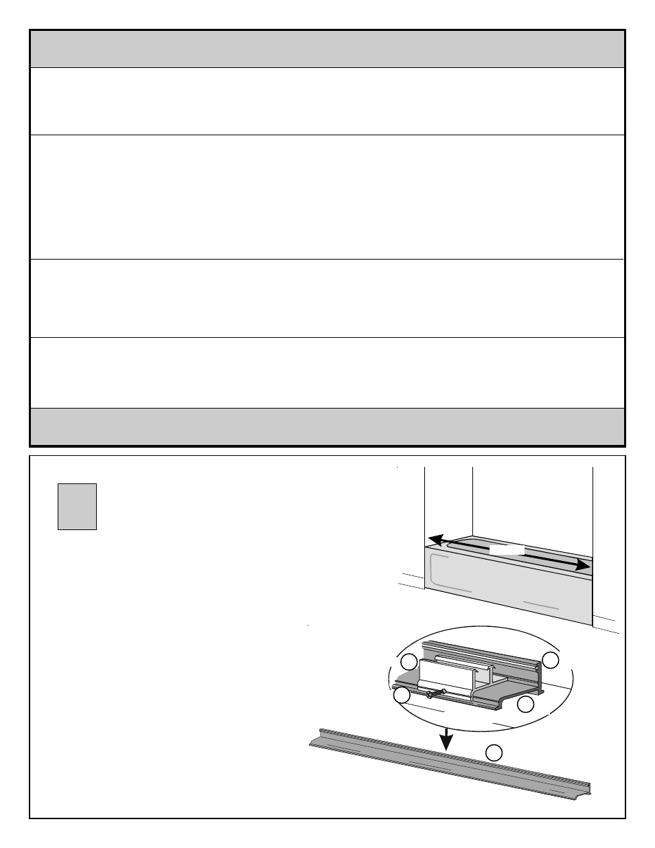Installation instructions | Coral Industries 1000 Bypass with ATH Towel Bar/Pull Handle - 21Y1-G User Manual | Page 2 / 4