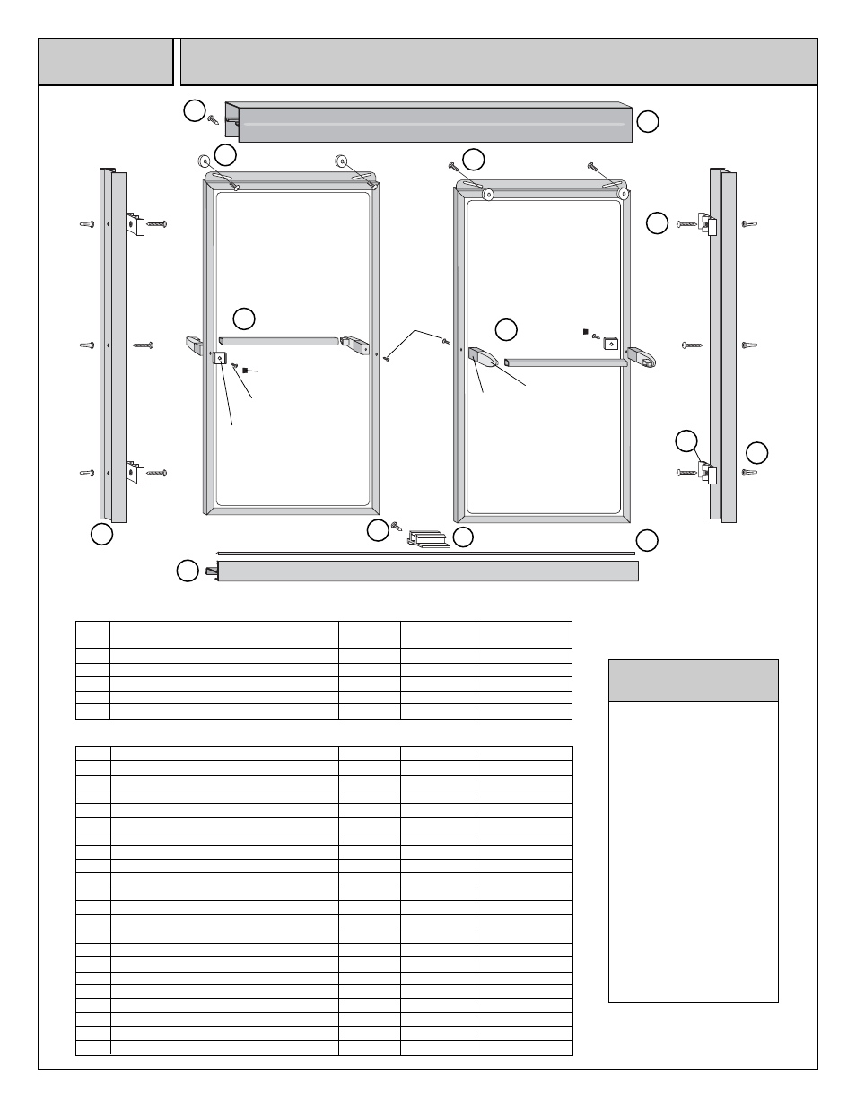 Coral Industries 1000 Bypass with BTB Towel Bar - 21R1-G User Manual | 4 pages