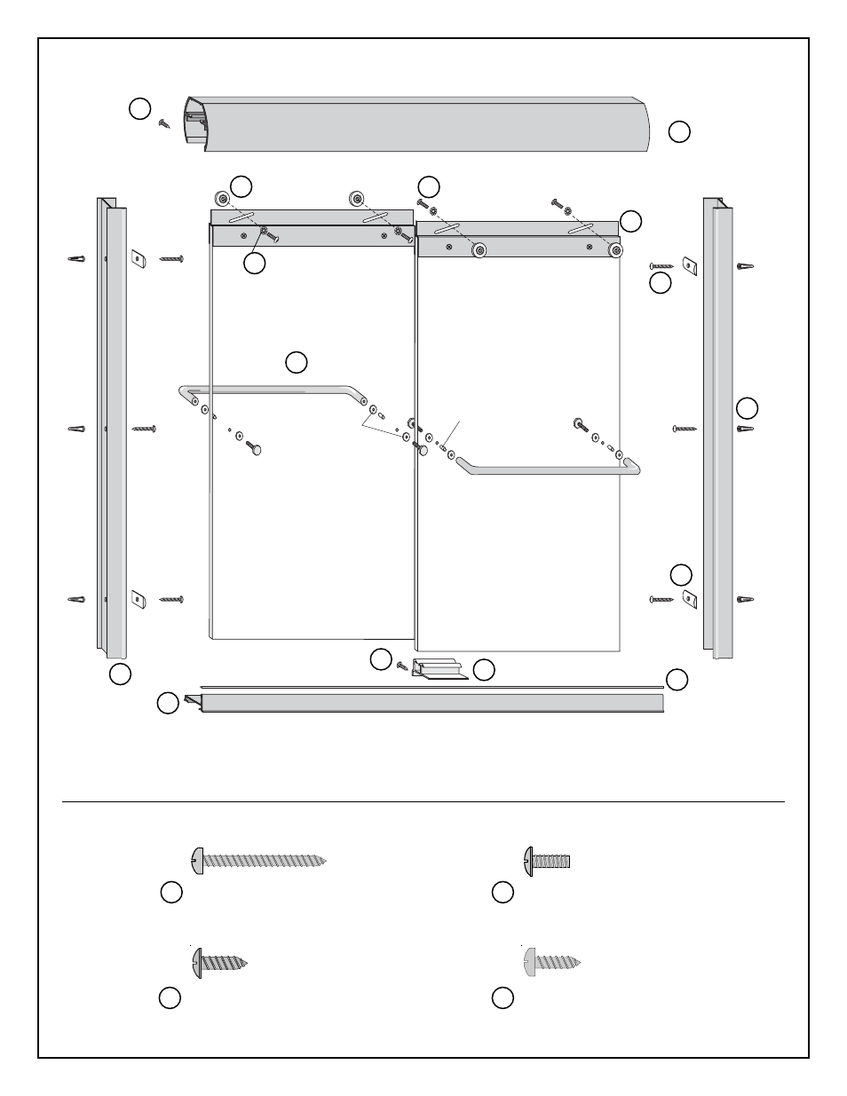 Cg b i, Le f, Kf m l | Coral Industries Quest Bypass (3/8 Frameless) - 2QG1-GP User Manual | Page 3 / 6