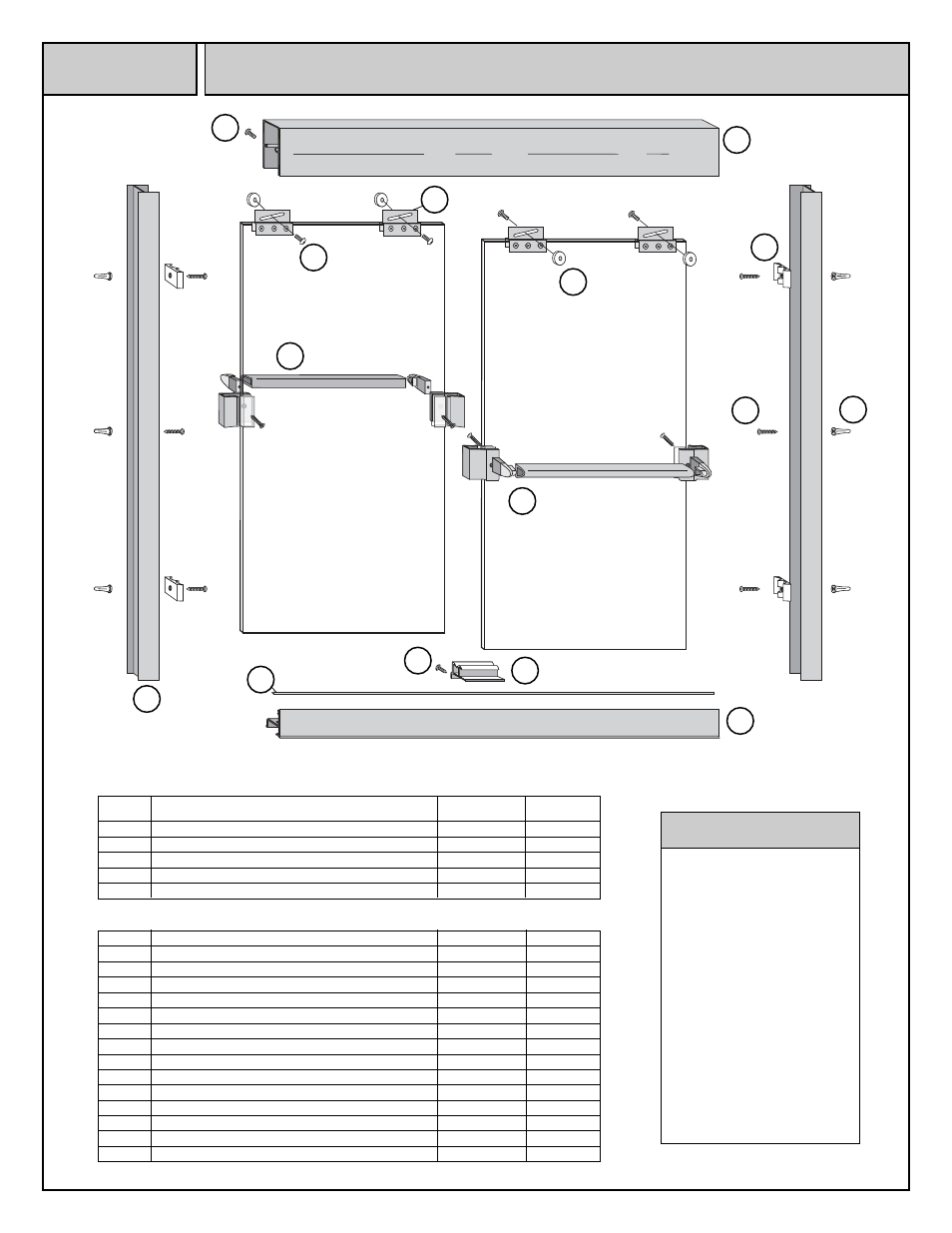 Coral Industries Style Bypass (3/16 Frameless) - 20R1-G User Manual | 4 pages