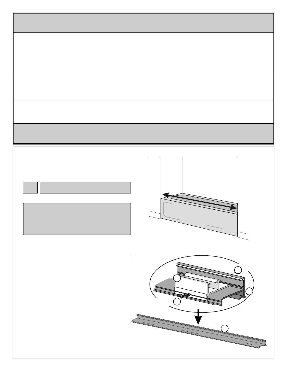 Sill, Guides | Coral Industries Style Bypass (3/16 Frameless) - 20R1-G User Manual | Page 2 / 4